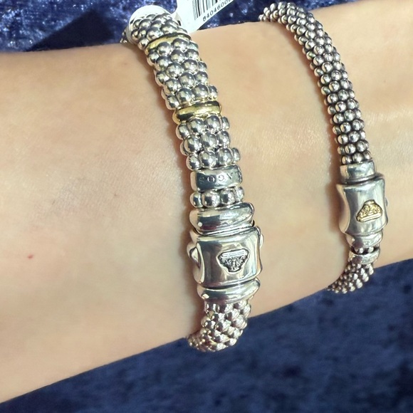 Pink Sapphire Caviar Bracelet | 9mm from Lagos Sz 7 - Picture 7 of 11